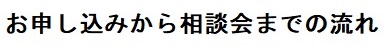 お申し込みから相談会までの流れ