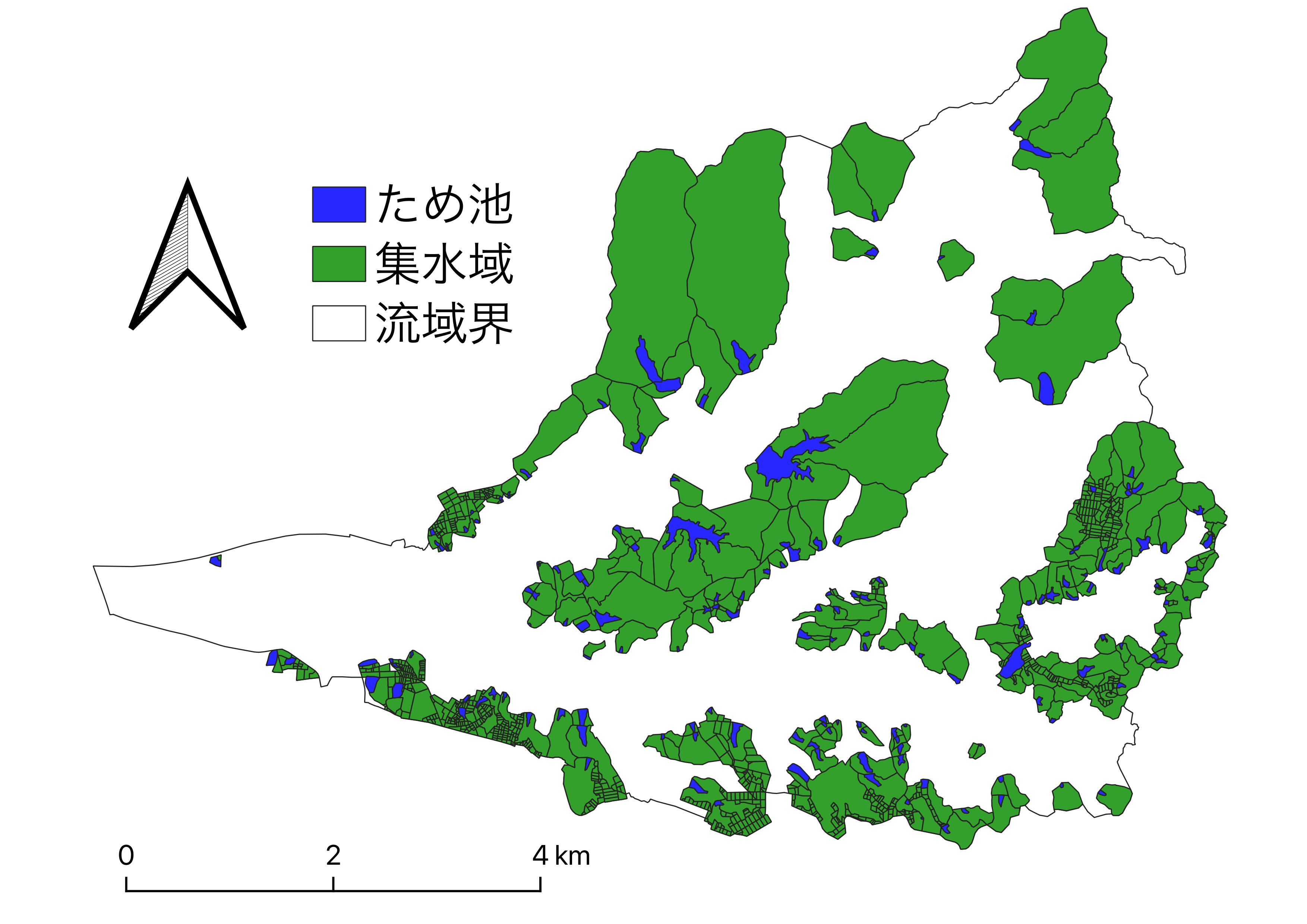流域特性に依存しないため池群の洪水緩和機能の算定手法の確立 | 新潟大学 農業水利学研究室